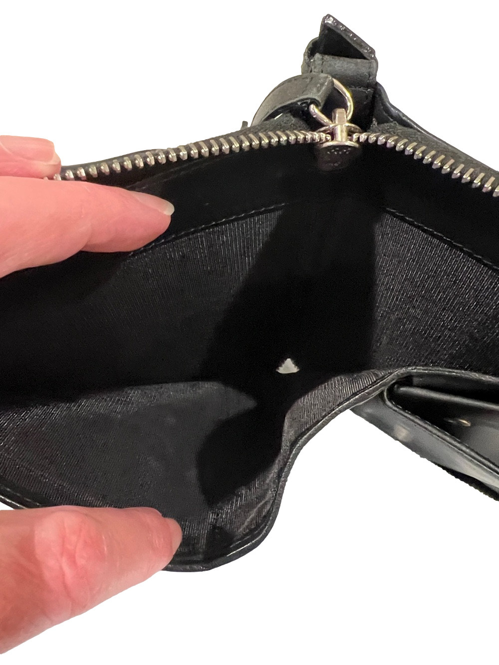 Bally Black Leather Organizer Wallet Crossbody Bag - Picture 8 of 12